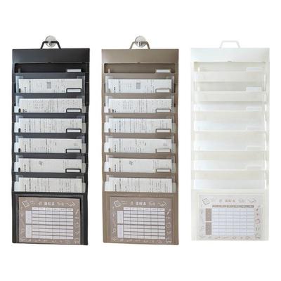 Wall Hanging File Organizers Expandable File Folder with Handle 6 Pocket Expanding Document Bag Portable Filing Folder