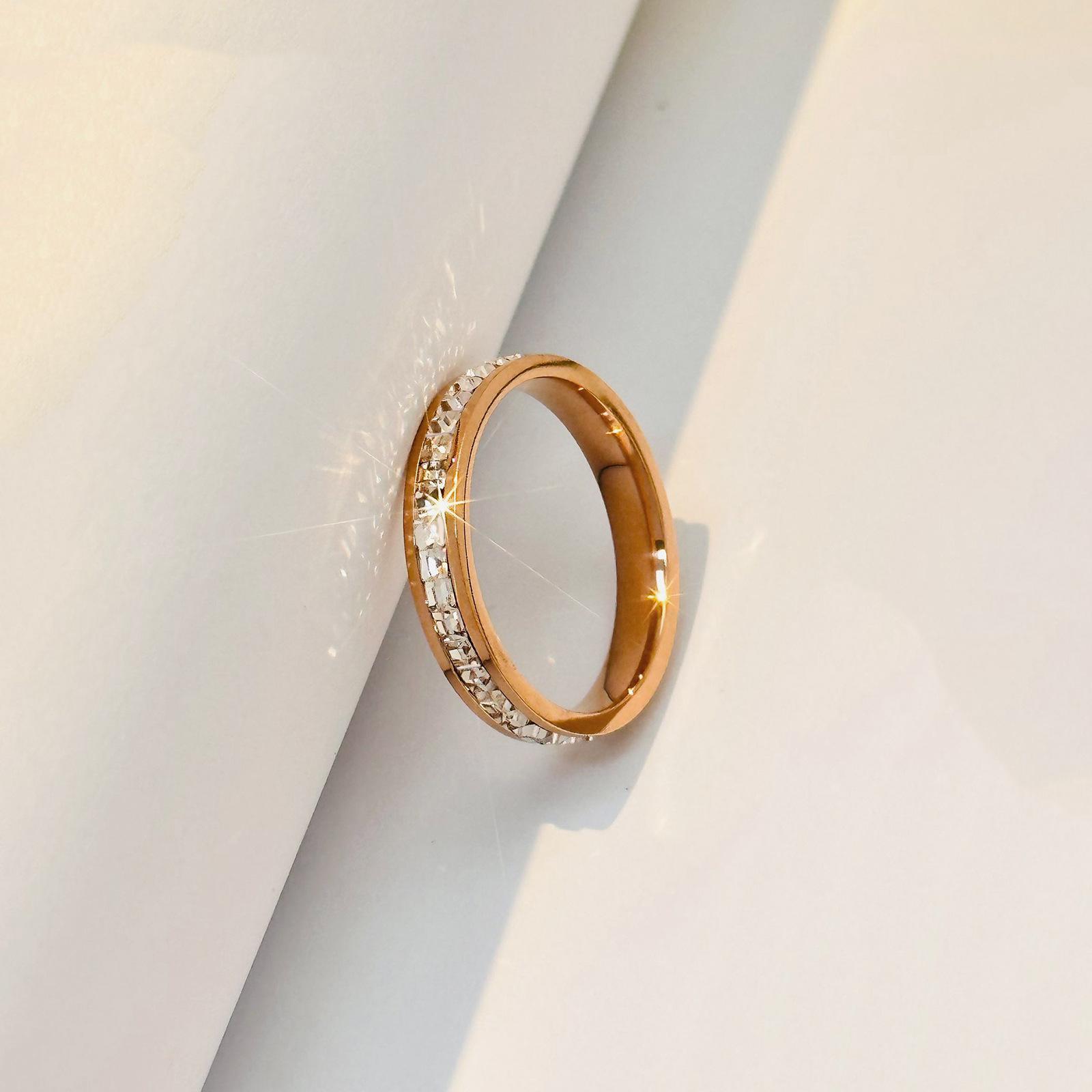 

Ring Couple Men And Women Simple Gypsy Stars Do Not Fade Double Single Row Tail Ring Index Finger Fashion Hipster Ring Jewelry Quality 6