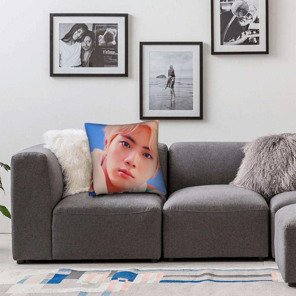 Korean Kpop Style Jinjinjin Cool Boy Pillow Case Cute Funny Pillow Cover Soft Pillowcases For Living Room Sofa