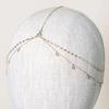 Boho Crystal Head Chain Wedding Hair Accessories Elegant Headpiece Bling Bridal Forehead Chain Indian Jewelry Gifts