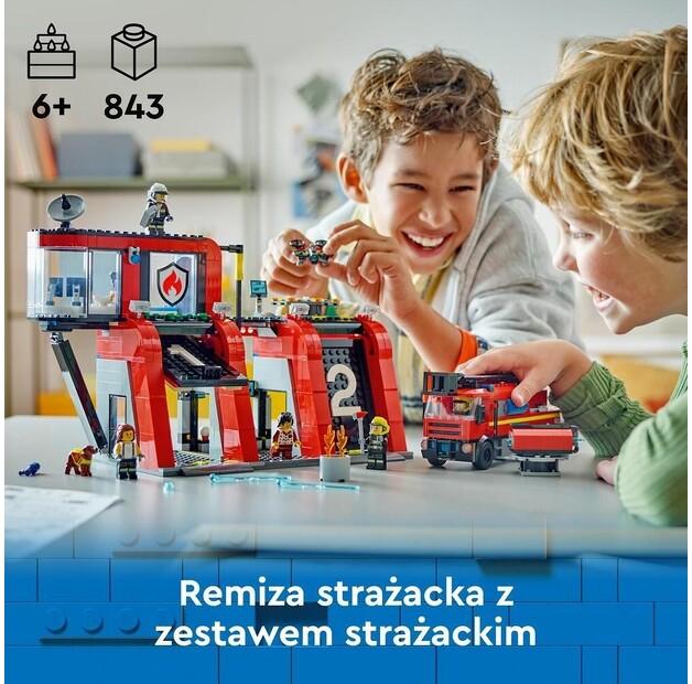 LEGO City 60414 Fire Station with Fire Engine