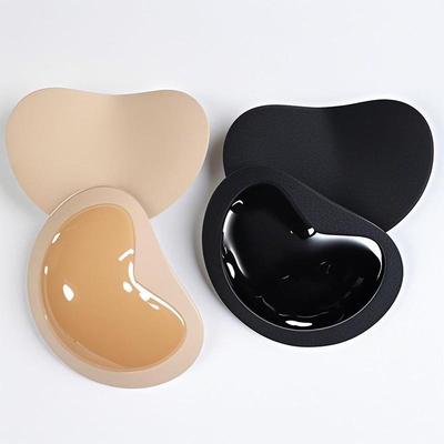 Women’s Thick Swimsuit Breast Pads, Gathered Lining, Sponge Support Sports Bra Inserts