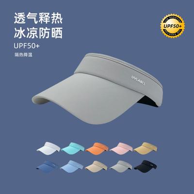 Running Empty Cap Children Summer Outdoor Sports Outing Big Eaves Cold Silk Cool Feeling No Top Cap Men