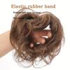 Elastic Rubber Band Straight Updo Chignon Synthetic Flower Bun Head Wig  Lazy