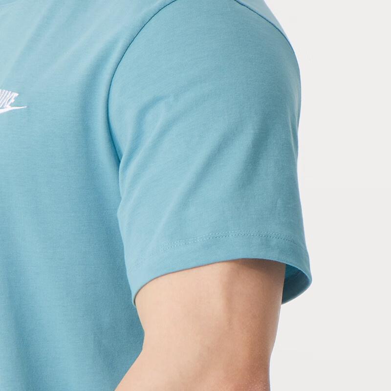 Nike Club T-shirt Asia Sizing 'Light Blue' Men's AR4999-465