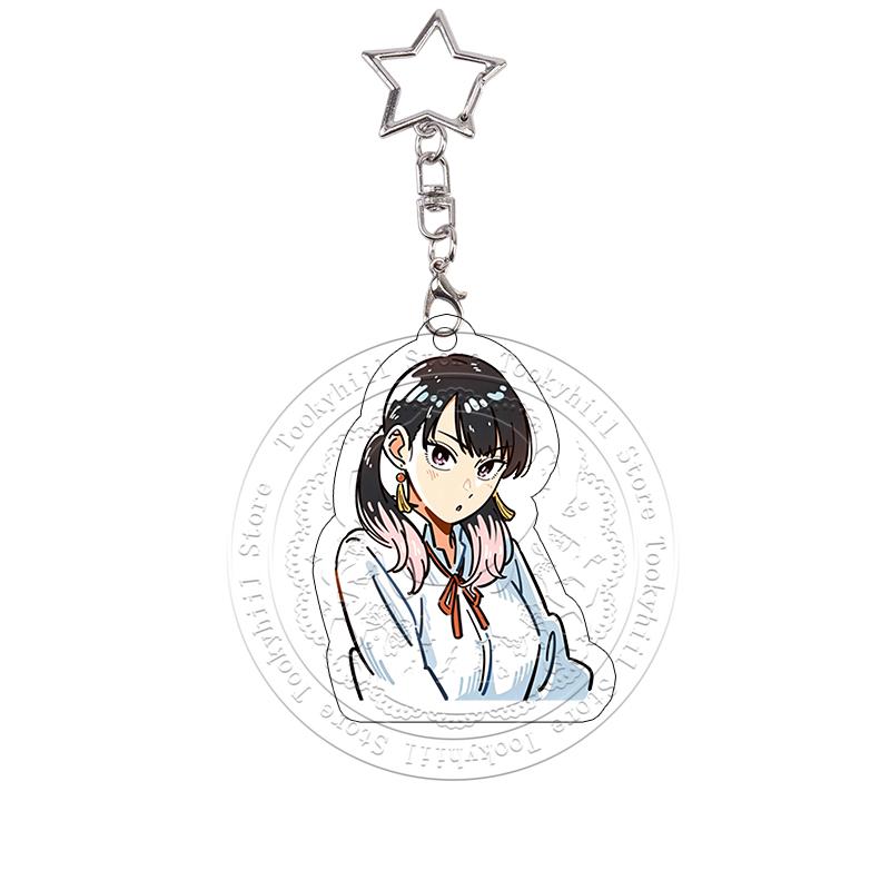 Anime Cartoon Akane-banashi Acrylic Keychain Bag Decoration Diy Cosplay Props Art Comic Cover Keyring Pendant Birthday Gift