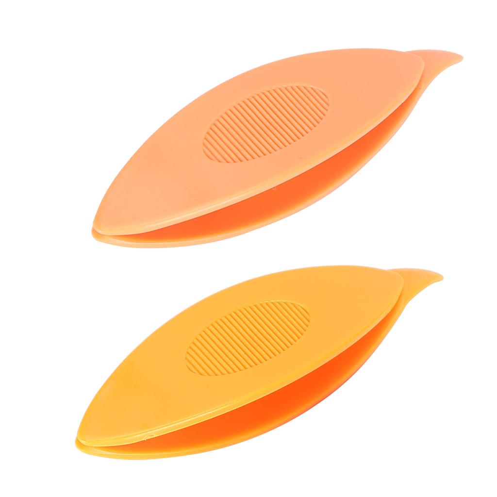 2pcs Tatting  s Plastic Tatting  s Craft Tool for   Hand Sewing Knitting(Orange Yellow )