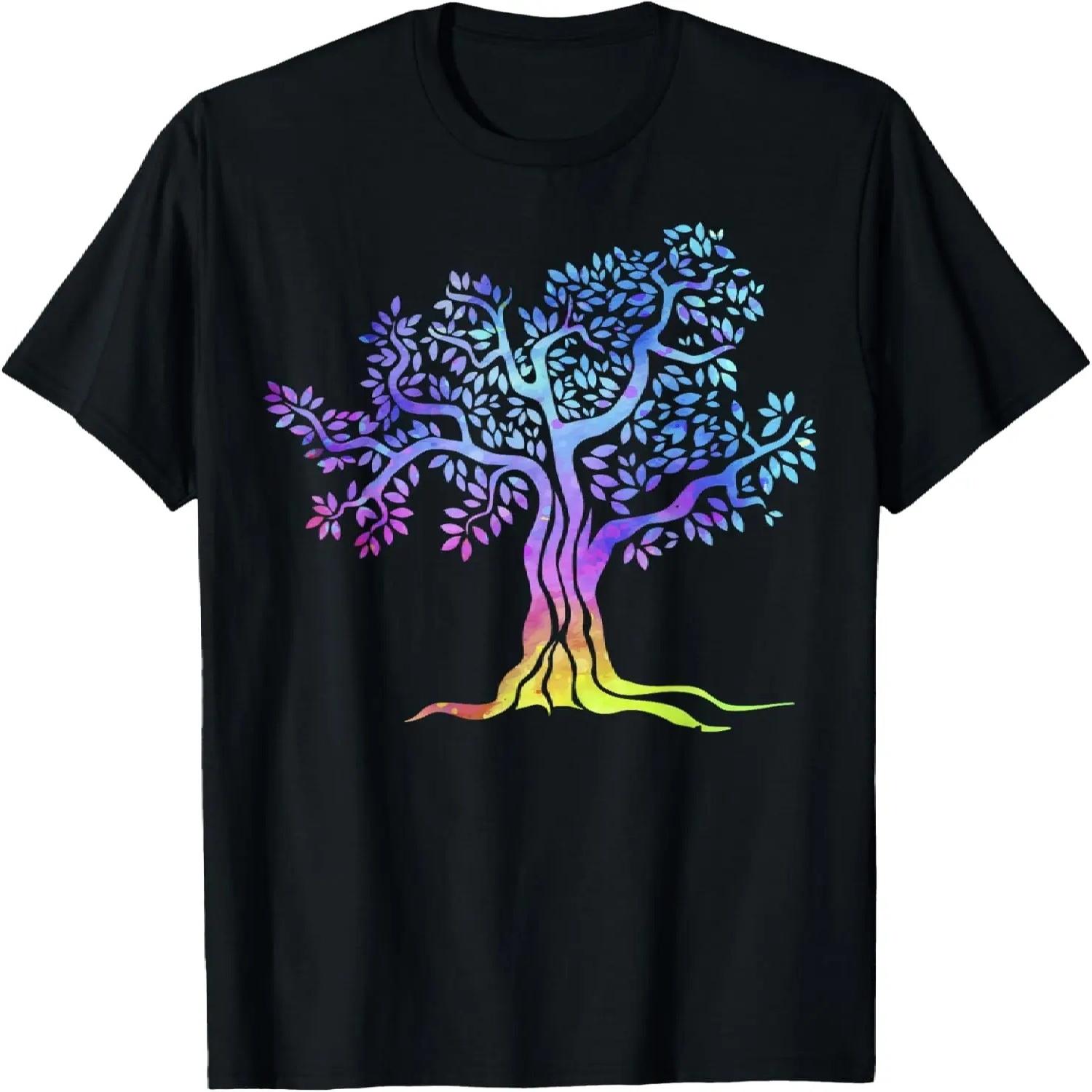 

Colorful Beautiful Life Vintage Tree Gift Design Idea T-Shirt XXXXXL різнокольоровий