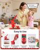 VEVOR Button Maker Machine, 58 Mm, Plastic Pin Maker with 100pcs Button Parts, Circle Cutter and Hex Wrenches, Reinforced Ergonomic Handle