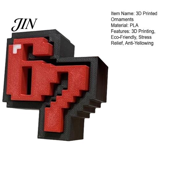 Novelty Desk Gift 3D Printed 67 Clicker Fidget Toy, Pixel Art Decor, Stress Relief Sculpture with Toy Solid Base, for Office Home Fun Gamers