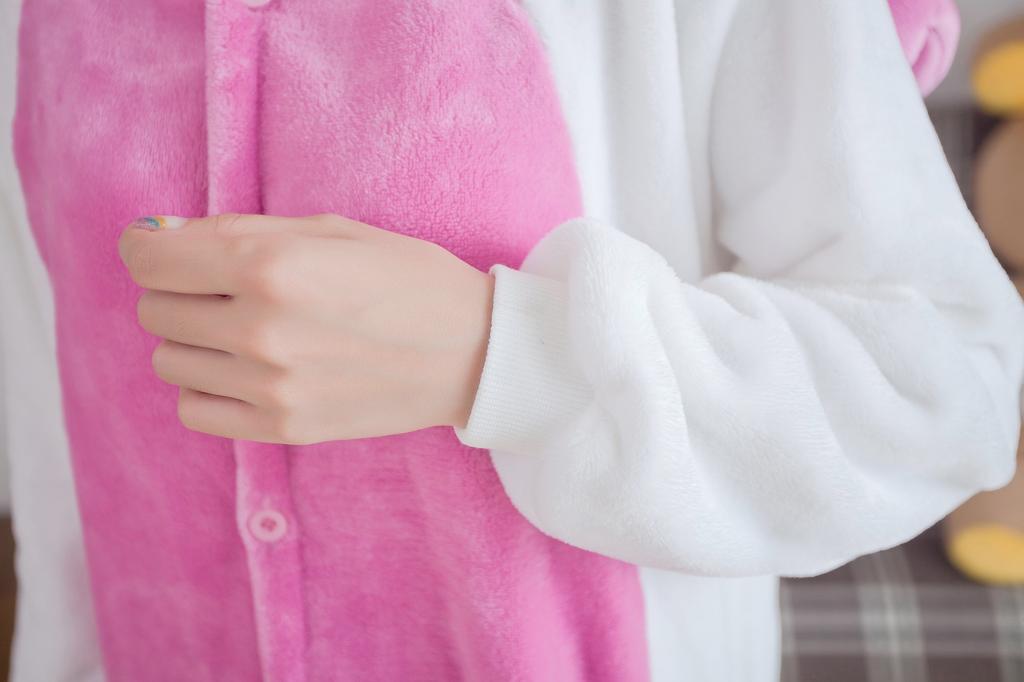[dorawithme] Pink Unicorn Kigurumi, Adult Pajamas, Monster Kigurumi Cosplay (M (161cm-170cm))