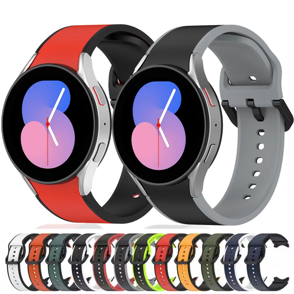 Soft Silicone Band For Samsung Galaxy watch 7/6/5/4 40mm 44mm 6 Classic 42mm 47mm Sport Strap Wristband Samsung Watch 5 Pro 45mm
