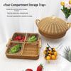 Rattan Style Multi-purpose Storage & Serving Trays