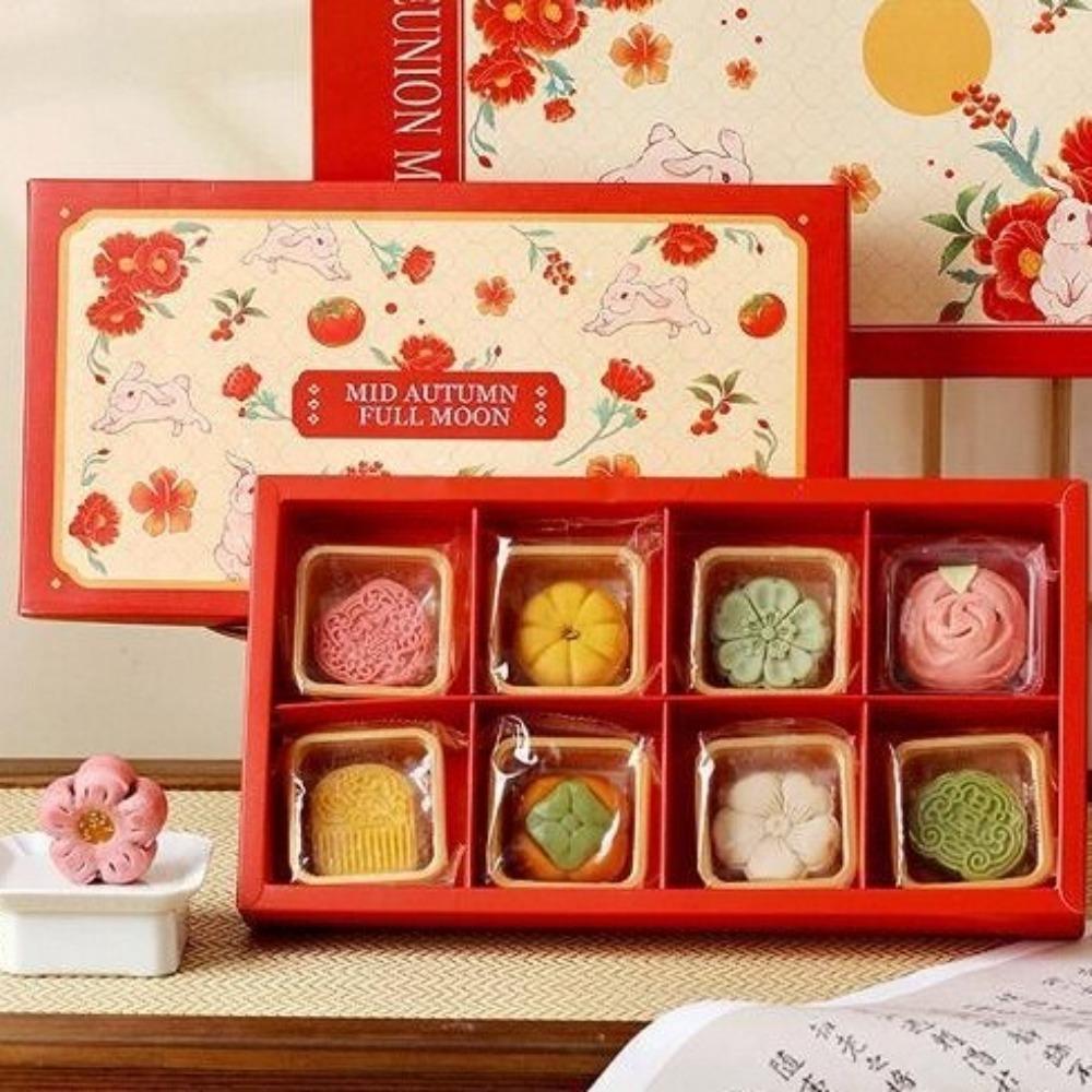 5 Set Luxury Mid-Autumn Gift Box Chinese Style Pastry Packaging Box  Gift Giving