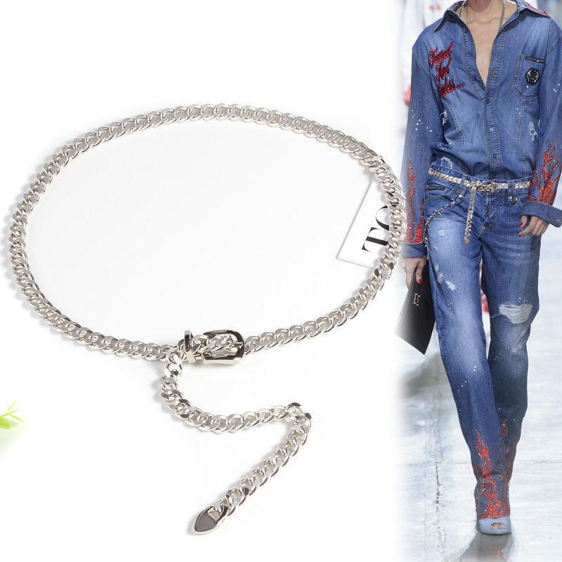 Trendy Gold Metal Waist Chain For Women Stylish Decorative Accessory For Skirts And Jeans