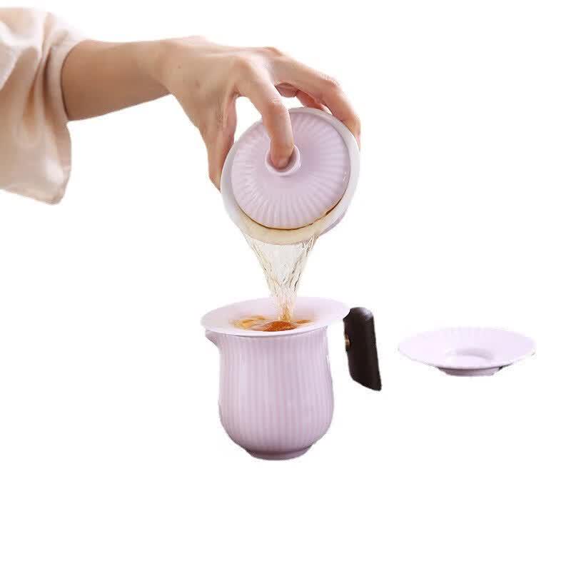Chaxun Twill Color Glazed Tea Set