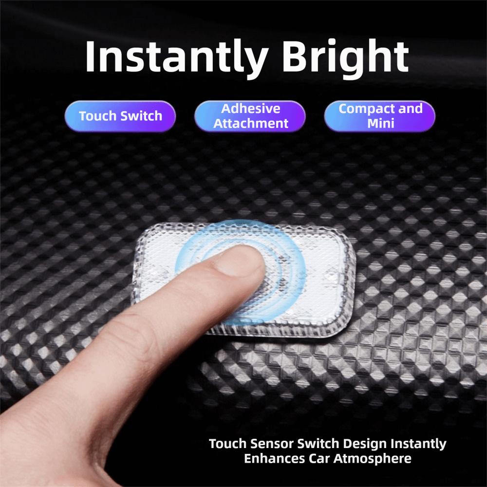 Touch Control LED Touch Light Car Interior Auto Atmosphere Lamp USB Charging Light Door Foot Space