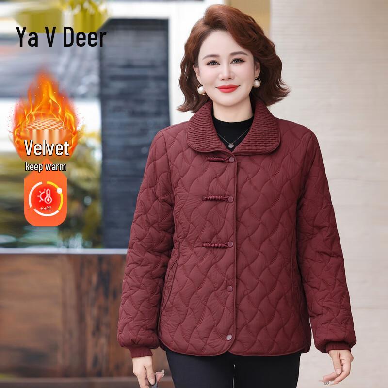 

Зимняя стеганая куртка для женщин среднего возраста Yalu 2XL