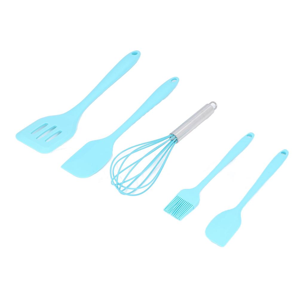 5 st Silikon Köksredskapsset Säkert Värmebeständigt Lätt Rengöring Silikon Köksredskap Matlagning