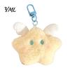Cute Keepsake Gifts for Events Star Moon Plush Pendant, Keychain Charm Fluffy Shaped Decorations with Lobster Clasp, Soft Stuffed Pendant Schoolbag