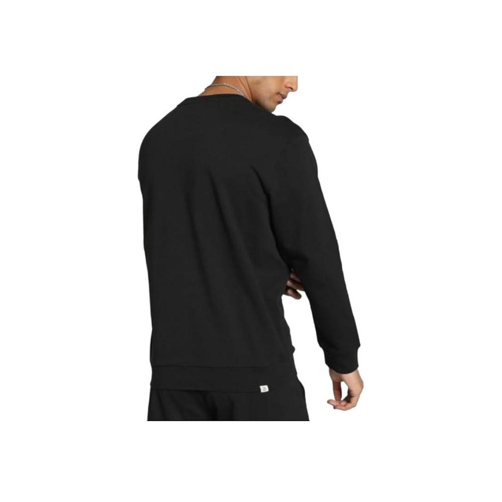 Puma Better Sportswear Solid Color Breathable Crewneck Sweatshirt Men Sweatshirt Black 686327-01
