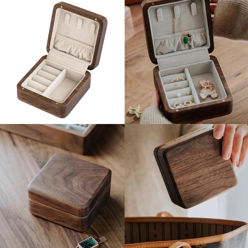 Travel Bracelet Display Box Jewelry Storage Box Jewelry Holder Elegant Jewelry Case Suitable for Earring Rings Necklace