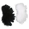 2Pcs Ball Joint Doll Feather Wings Black and White Soft Comfortable for 1 3 1 4 1 6 Dolls