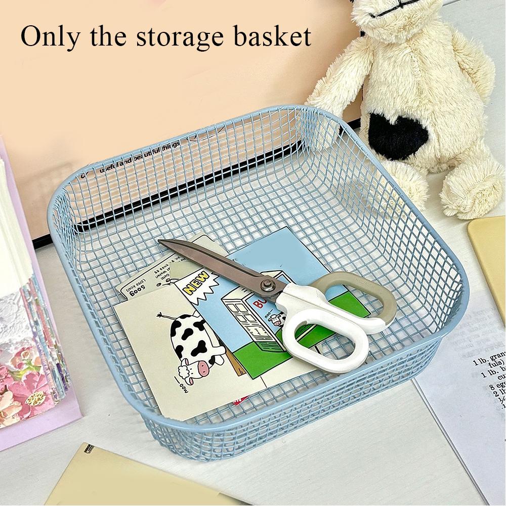 Make-Up Sortierhalter Foto-Karten Hülle Schreibtisch Kleinkram Organizer Schreibwaren Box Metall Aufbewahrungskorb Büro Heimbedarf