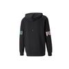 Puma Power Logo Print Sports Hoodie Men Tops Black 670937-51