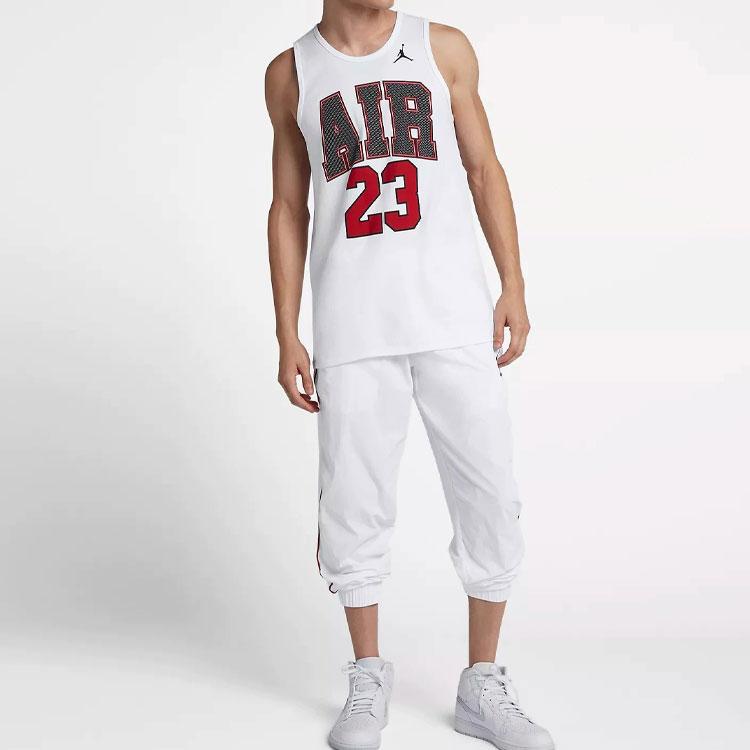 Jordan Printed Sports Basketball Vest Men Tops White AA1910-100