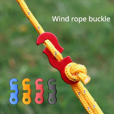 10pcs Ultralight Aluminum Guyline Cord Adjuster for Tent Camping Hiking Backpacking Outdoor Activity