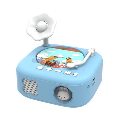 Kids Phonograph with 60 Learning Cards Toddle Story Music Player with Record Function and Ambient