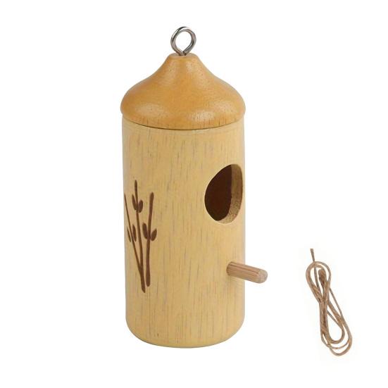 Holz Kolibri Haus Vogel Futterhaus Wetterfest Außen Garten Hof Hängend Kleiner Vogel Futterhaus Dekoration