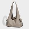 Ladies' Casual Soft Leather Large Capacity Bag, New Fashionable and Versatile Style, Shoulder Bag, Tote Bag, Retro Bag, Trendy