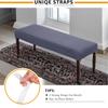 Stretch Jacquard Dining Bench Cover Living Room Anti-Dust Removable Bench Slipcover Washable Bench Seat Protector