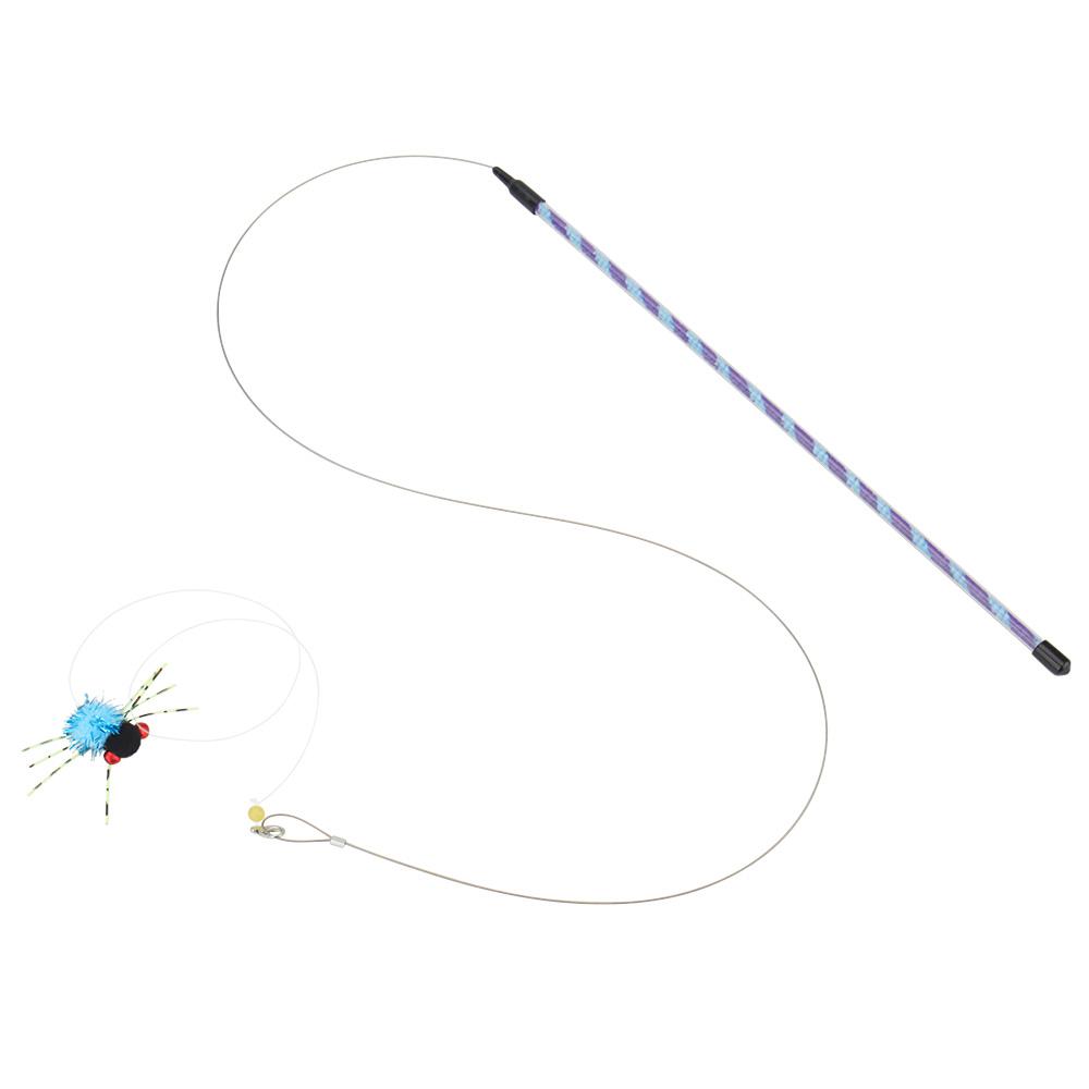 6pcs Simulation Spider Flying Bugs Insects Replacement Head for Cat Teaser Stick Rod Pet Cat Toys