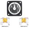3 4 Position Battery Mass Switch Dual Circuit Cut M-Series Marine Boat 32V 300A Heavy Duty Isolator Disconnect Rotary Switch
