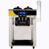 Commercial Ice Cream Maker, 22-30L/H Yield, 2200W Countertop Soft Serve Machine W/ 2x6L Hopper 2L Cylinder LCD Panel Puffing Shortage Alarm, Frozen