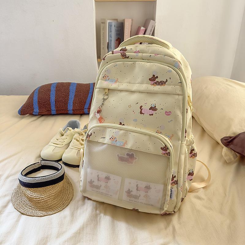 Fashion Versatile Simple Backpack Women's Premium Sense Foreign Style School Bag Large Capacity High Value Backpack Women