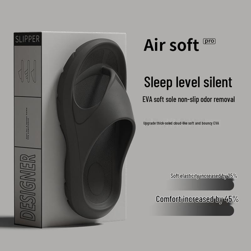 

Новые летние шлепанцы на толстой подошве из ЭВА 2025 года для мужчин и женщин 43-44 чёрный