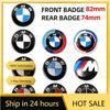 BBYX8 2025 Hots E60 1pcs 74mm 82mm Car Front Hood Emblem Rear Badge logo for BMW E87 E30 E46 E28 E34 E39 E60 F02 F18 F35 G20 G03 G05 F