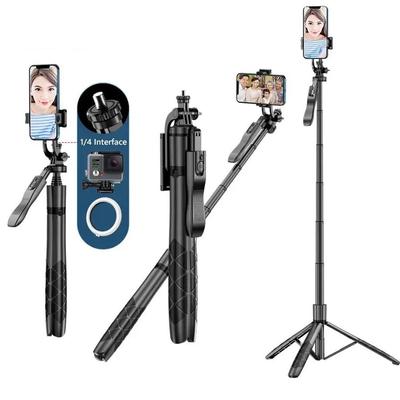 Trípode con palo para selfies inalámbrico, monopié plegable para cámaras de acción GoPro, teléfonos inteligentes, equilibrio estable, disparo en vivo