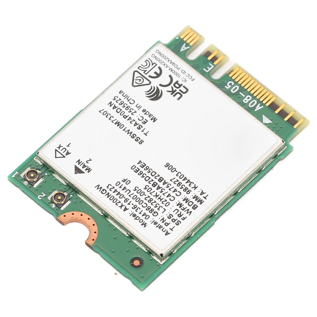 NGFF Network Card WIFI6 Bluetooth 5.1 2.4G 574Mbps 5G 2400Mbps Dual Band Wireless Network Card for Windows 10 11 64bit
