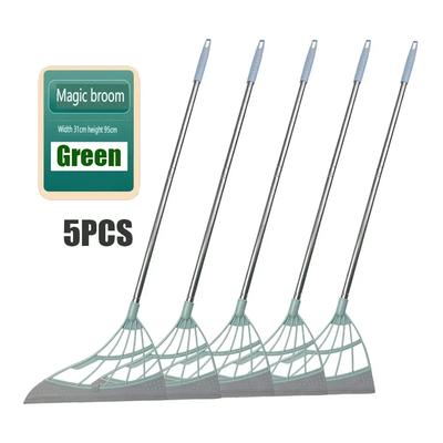 1/5/10Pcs Magic Broom Window Washing Wiper Silicone Broom Floor Cleaning Squeegee Magic Sweeper Cleaning Home Silicone Mop