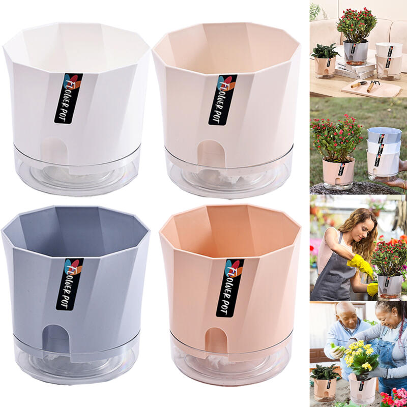 1 buc. Ghiveci de flori din plastic leneș Mini ghivece pentru plante Coșuri cu udare automată Ghiveci de flori din plastic Decorații florale Decor pentru casă Grădină Birou