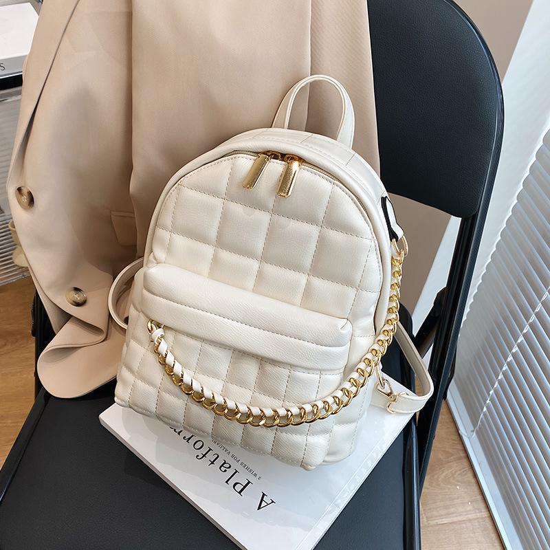 New Trendy Double-shoulder Bag - Versatile for Women, Korean-style Fashionable Schoolbag with High-end Design, Mini Backpack