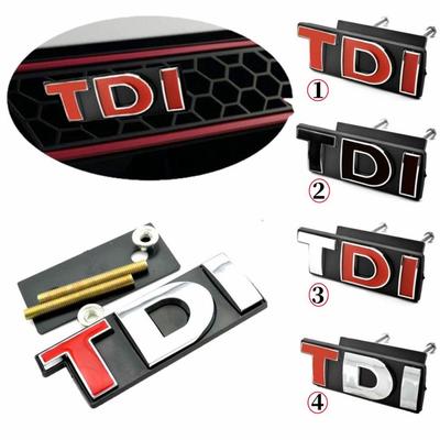 TDI Emblem Car Front Grille Badge
