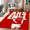 Ronaldo's Legacy In Red Themed Anti-Slip Rugs - Polyester Home Decor, Suitable for Bedrooms, Living Rooms, Doorways, Studios, and Decorations