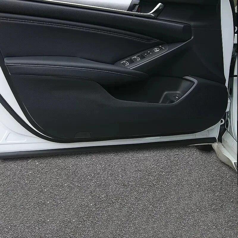 For Honda Accord X 10th 2018    2022 Anti Kick Pad Car Door Protector Trim Film Shell Leather Accessories