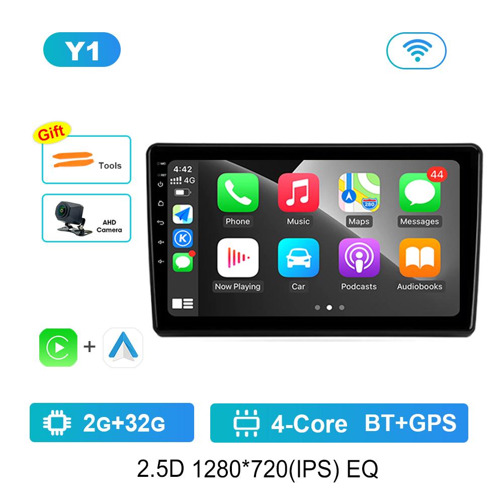 Car Video Multimedia Player Bluetooth Carplay for Hyundai Elantra 3 2003 - 2010 WiFi Android OS GPS Navi 2.5D Screen Auto Tools